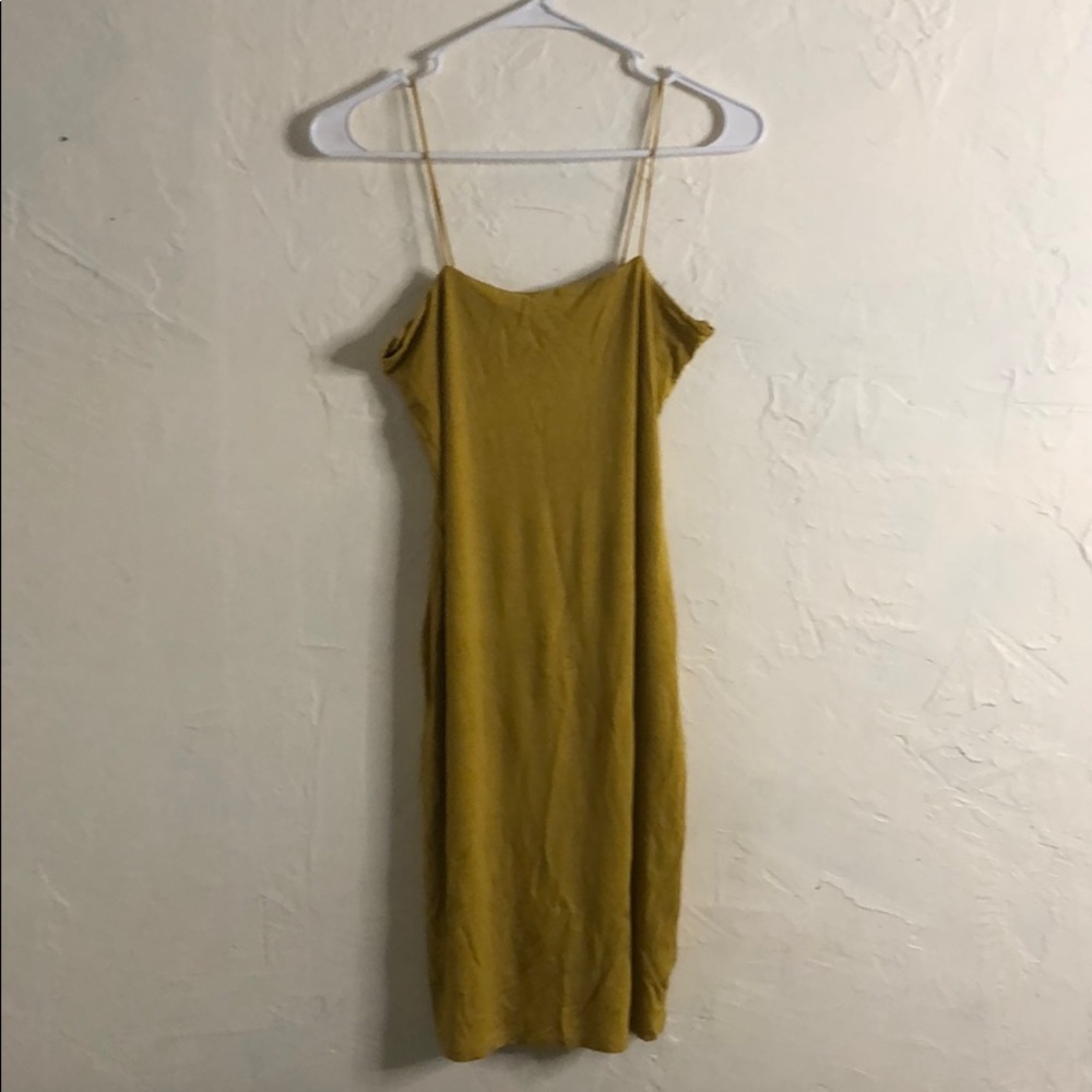 Mustard yellow dress